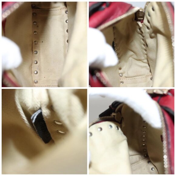 VALENTINO Backpack Leather Red Auth - Picture 14 of 16